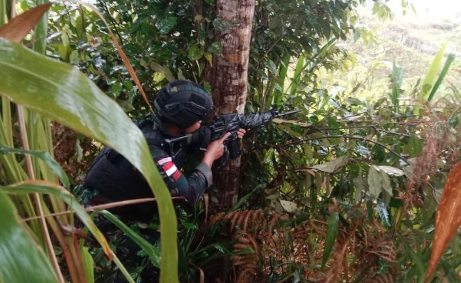 Aparat Gabungan TNI-POLRI Tindak KST Pegunungan Bintang Papua 1 ae 25