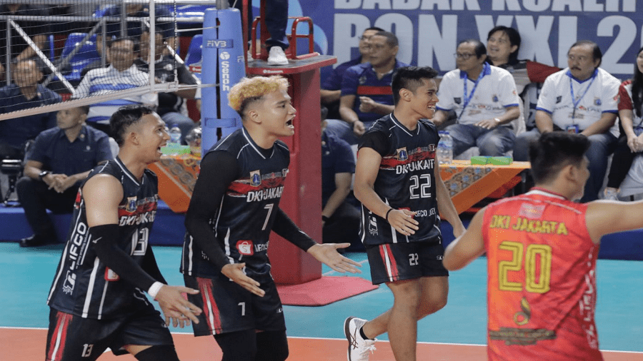 Tim Putra dan Putri DKI Jakarta Lolos ke Semifinal 1 Pra PON Putra DKI vs Banten 3 0 a