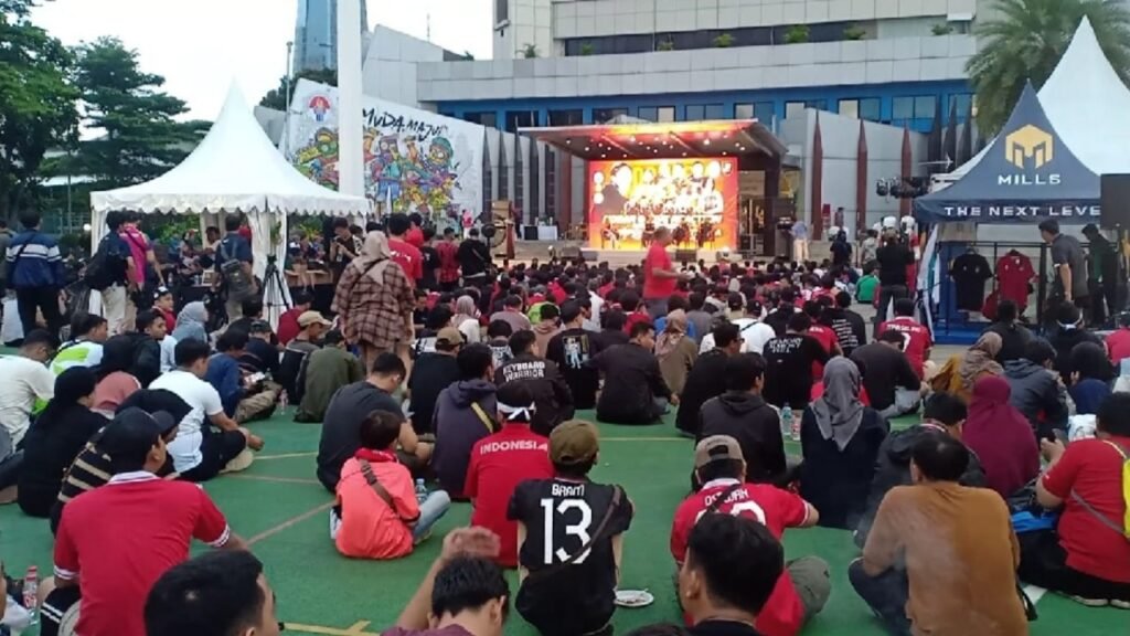 Ribuan Suporter Meriahkan Nobar Indonesia vs Australia di Kemenpora 1 IMG 20240129 WA0016