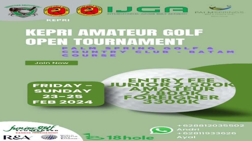 Kepri Amateur Golf Open Tournamen 2024 Diikuti Pegolf Dari Luar Negeri 2 IMG 20240223 WA0000
