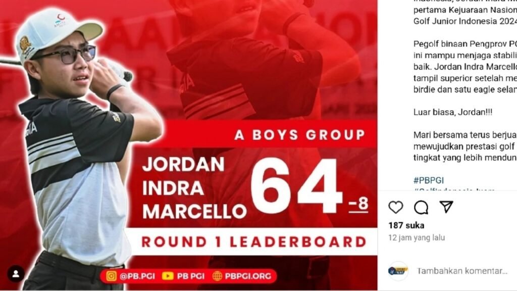 Jordan Indra Marcello Pimpin Hari Pertama Kejurnas Golf Junior 2024 1 Screenshot 20240206 054753 Chrome