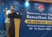 IM Yoseph Taher Juara Turnamen Catur PERCASI Ramadhan Cup 2024 3 Ketua Umum PB PERCASI GM Utut Adianto secara resmi menutup turnamen catur cepat PERCASI Ramadhan Cup 2024 yang berakhir Minggu (31/3/2024).