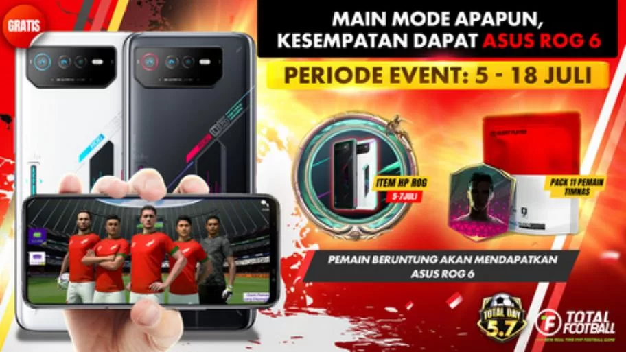Update Patch Terbaru! Game Total Football Hadirkan Event Berhadiah Full Squad Timnas Indonesia dan Handphone ASUS ROG 6 Gratis 1 Event Timnas Indonesia di Total Football Berkesempatan Dapatkan Hadiah ASUS ROG 61 jpg
