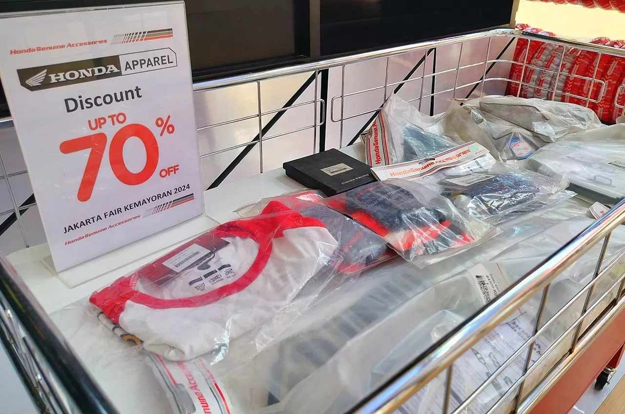 DIskon di booth motor Honda sepanjang Pekan Raya Jakarta (PRJ) 12Juni - 14 Juli 2024