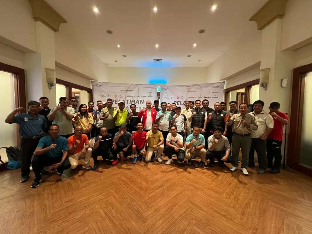 Pengurus Pusat Persatuan Soft Tennis Indonesia (PP PESTI) Menggelar kegiatan Pelatihan atau penataran Pelatih dan Wasit di Hotel Borobudur, Jakarta, selama 2 hari dari 9-10 Juli 2024. (Dok.PP PESTI).