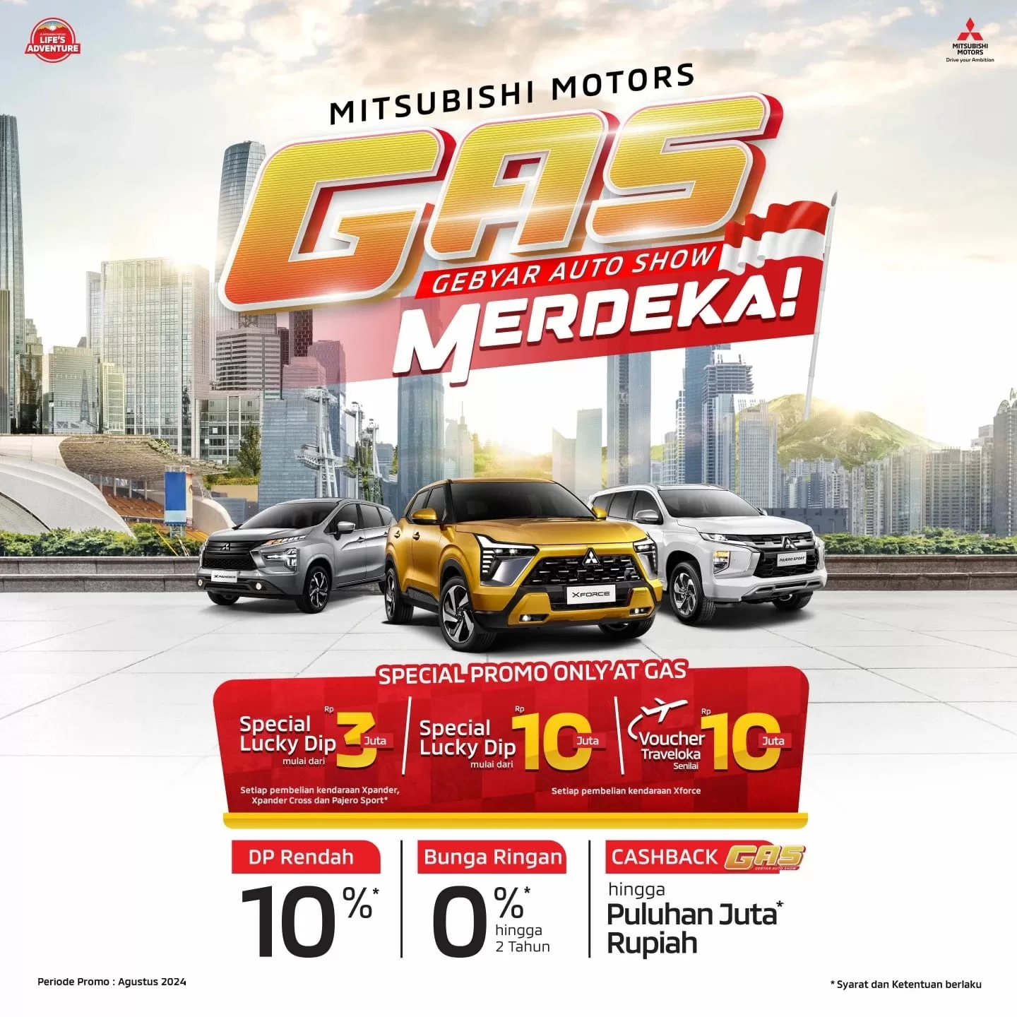 Mitsubishi Motors Krama Yudha Sales Indonesia Hadirkan Program Penjualan Gebyar Auto Show Melalui Mitsubishi Motors Auto Show Selama Bulan Agustus 2024 2 KV GAS Sales Program1 jpg