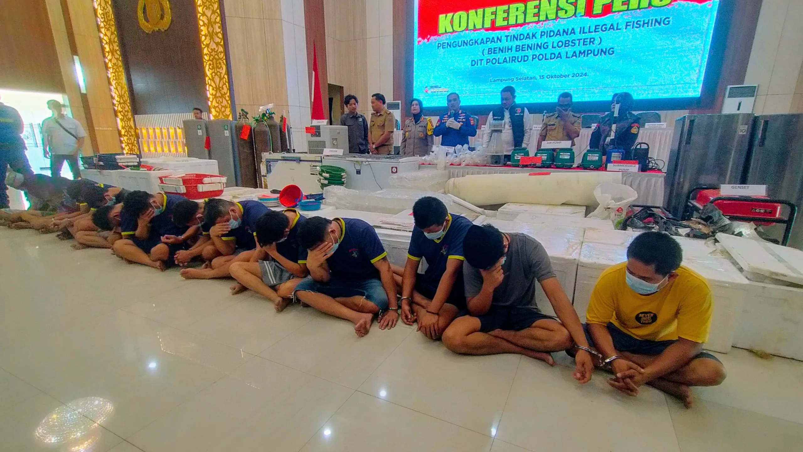 Selamatkan Kerugian Negara Rp 37,3 Miliar, Ditpolairud Polda Lampung Gagalkan Penyelundupan 149.400 Ekor Baby Lobster 1 ae 45 scaled