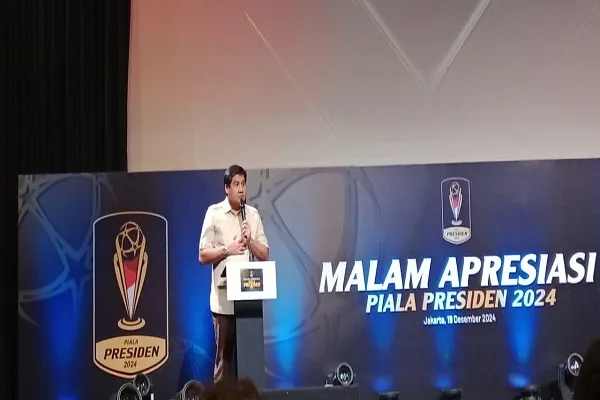 Steering Committee Piala Presiden, Maruarar Sirait, harap dana yang diberikan bisa digunakan secara maksimal oleh PSSI. (Foto: Agung / Terminalnews.co).