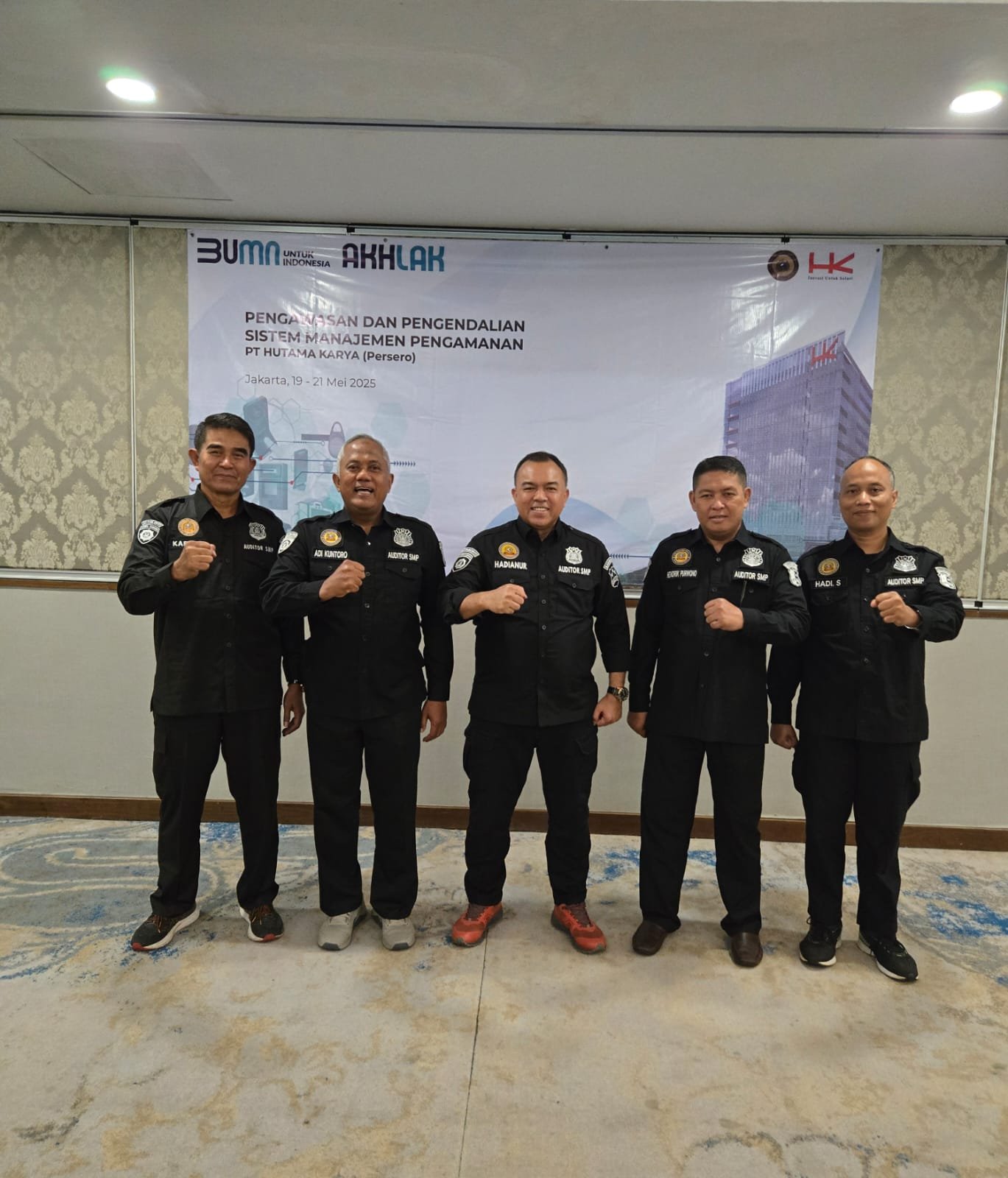 Terkait Implementasi Sistem Manajemen Pengamanan di PT Hutama Karya, Ditpamobvit Korsabhara Baharkam Polri Gelar Wasdal 1 pul 101