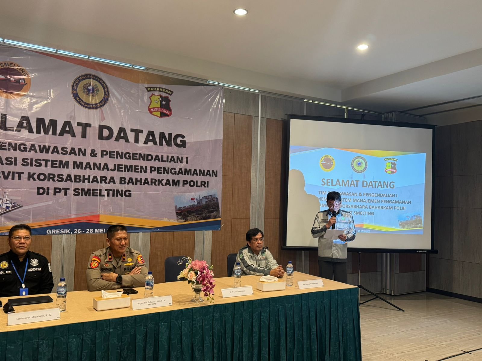 Dirpamobvit Korsabhara Baharkam Polri Buka Wasdal Sistem Manajemen Pembangunan Obvitnas di PT Smelting 2 pul 252