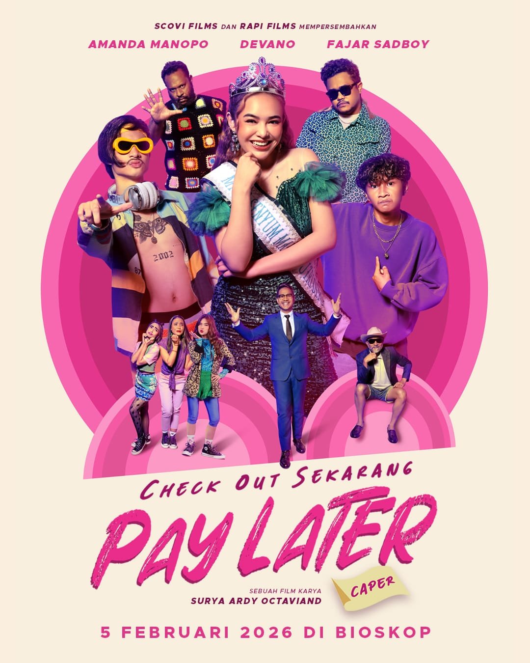 Film Check Out Sekarang, Pay Later (CAPER) Merilis Official Poster & Trailer yang Kocak dan Konyol! 1 IMG 20260107 WA0031