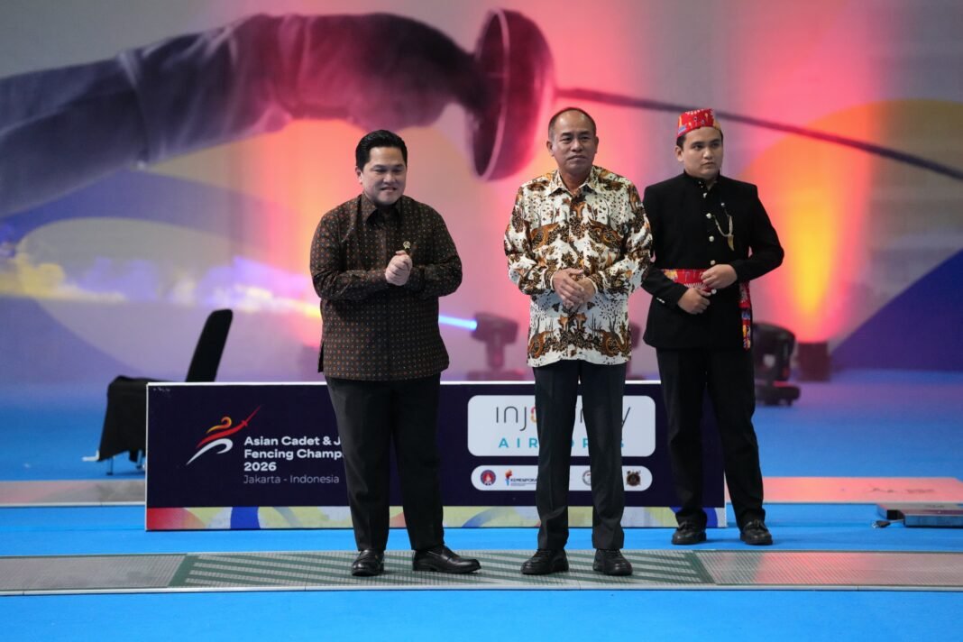 Menteri Pemuda dan Olahraga (Menpora) RI, Erick Thohir, menegaskan komitmennya untuk menyelesaikan dualisme kepengurusan induk organisasi olahraga anggar di Indonesia. (Foto: Kemenpora).