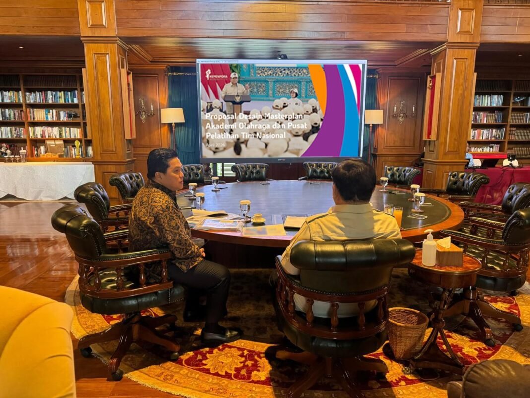 Diterima Presiden Prabowo, Menpora Erick Laporkan Rencana Akademi Olahraga dan Pusat Pelatnas hingga Pelaksanaan Literasi Finansial Untuk Atlet (foto: kemenpora).