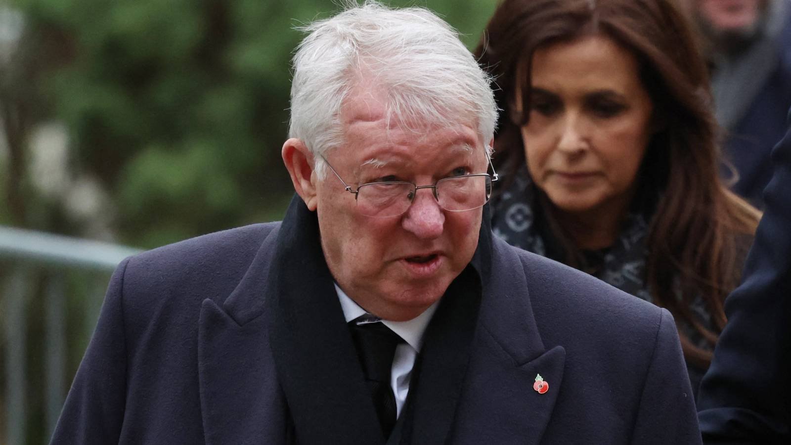 former manchester united manager sir alex ferguson attends funeral