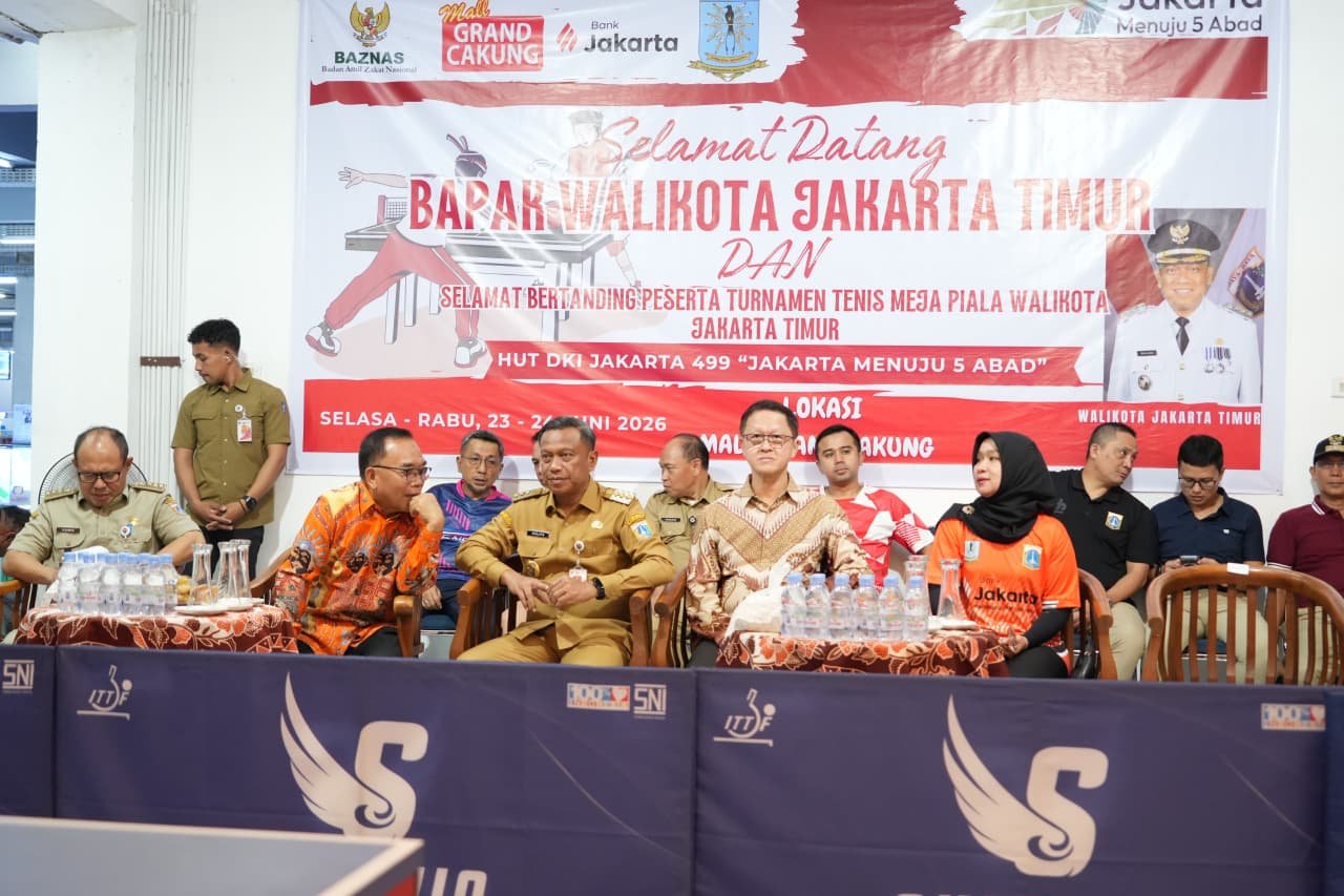 Wali Kota Jakarta Timur Tinjau Turnamen Tenis Meja Piala Wali Kota di Grand Cakung 2 b4fe8fda d53d 485d a121 a4ac3f8ee4cb