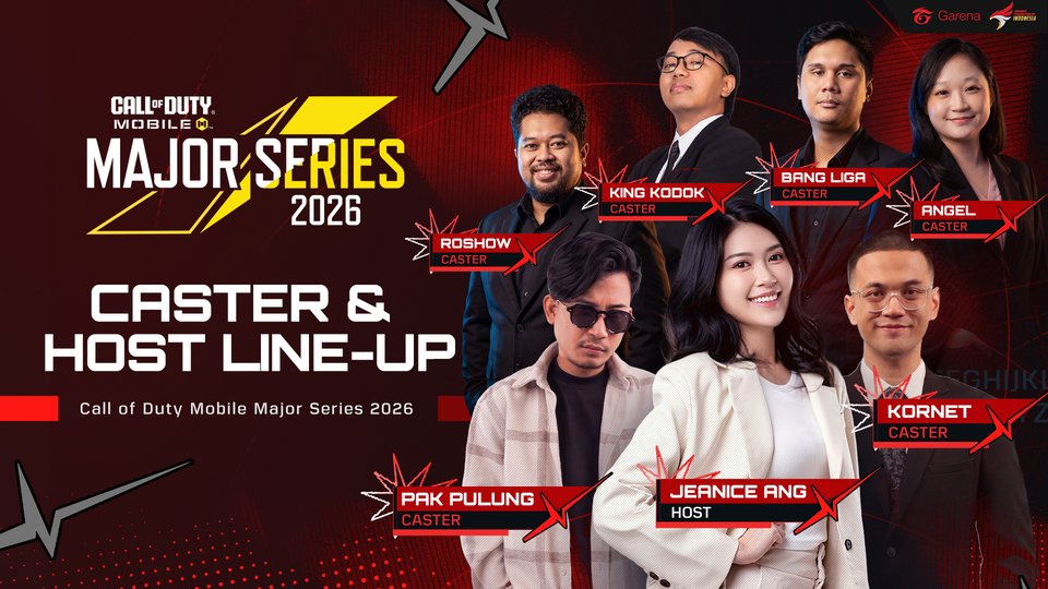Grand Finals CODM Major Series 2026 Kembali Digelar di Taman Anggrek, Tiga Tim Berebut Tiket ke Kejuaraan Dunia 2 Caster Line Up