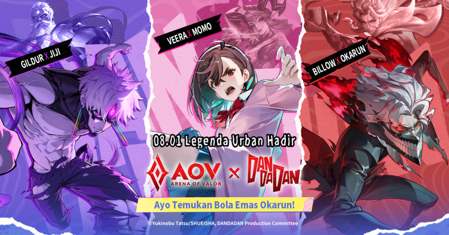 Kolaborasi Arena of Valor x DAN DA DAN Dimulai, Pemain Bisa Dapatkan Skin Momo Gratis 2 AOV x Dan Da Dan