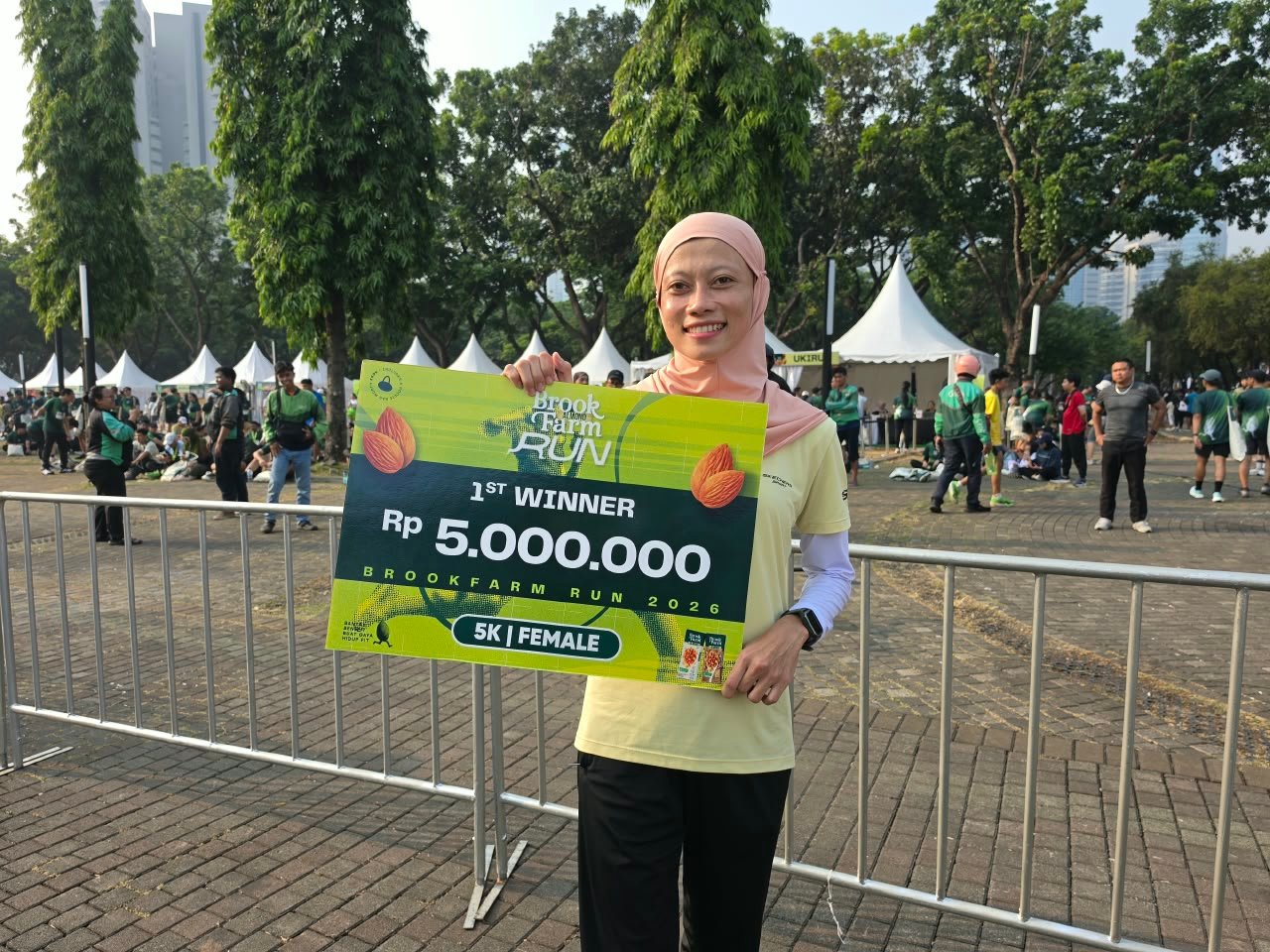 Pemenang Juara 1 BrookFarm Almond Run 2026 Kategori 5K Female 1