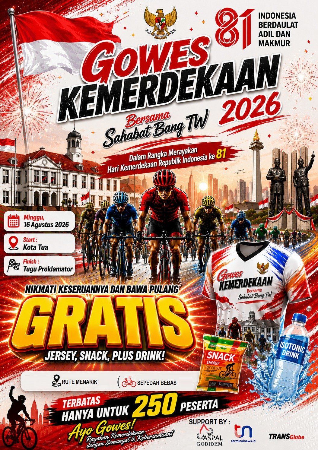 Sahabat Bang TW Gelar Gowes Hari Kemerdekaan, Libatkan 250 Pesepeda Menuju Tugu Proklamasi 2 WhatsApp Image 2026 08 06 at 19.22.53