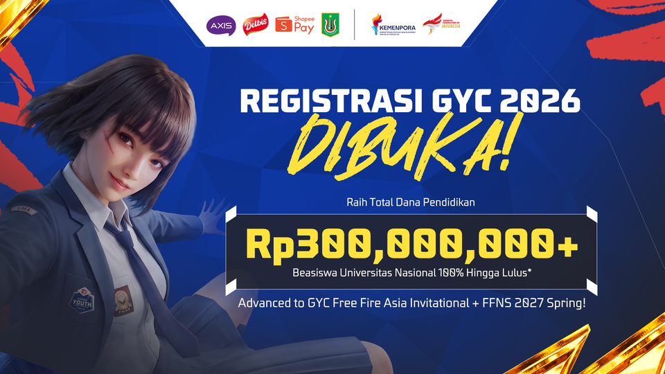 Dana Pendidikan dan Beasiswa GYC 2026 Free Fire